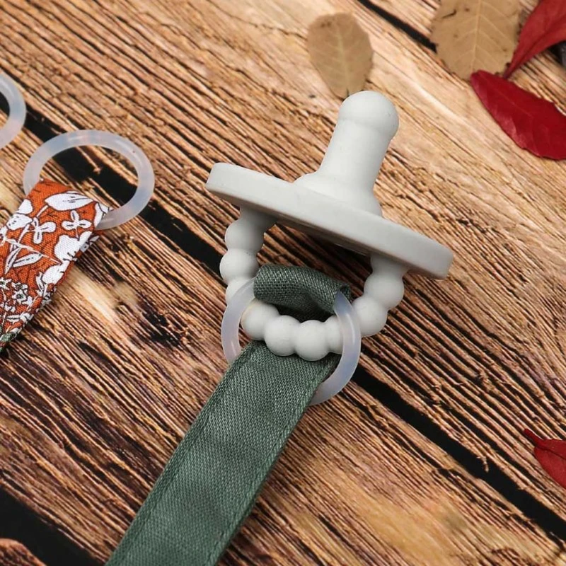 

Baby Pacifier Clip Chain Cotton Cartoon Wave Point Country Style Pacifier Holder Dummy Clips Handmade Baby Gift Chain