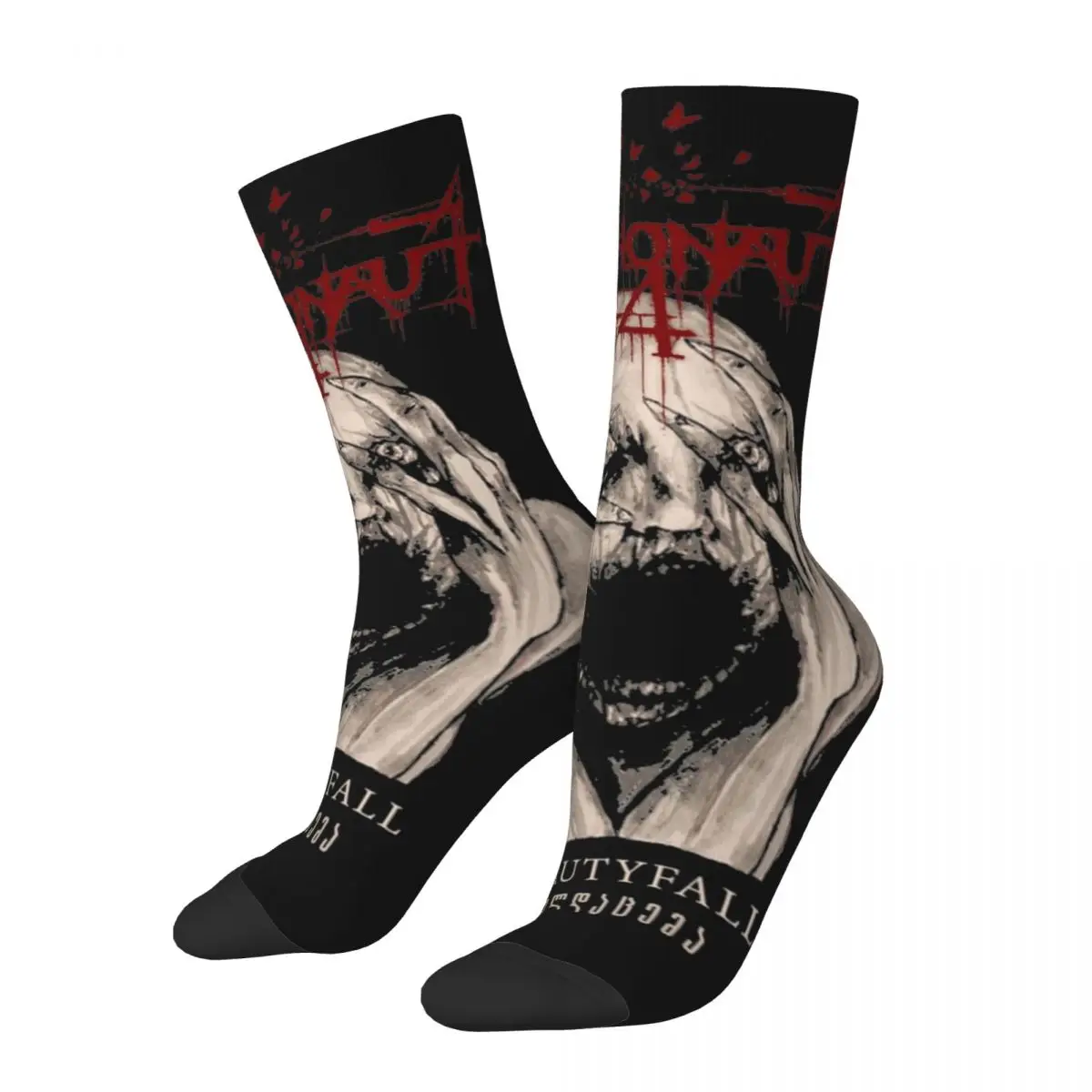 Retro Unisex Brew Socks, Black Metal Band, Psychonaut 4, outono, inverno