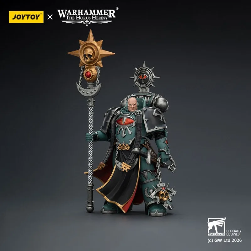【Accessories】JOYTOY Warhammer 1/18 Action Figure Sons of Horus Dark Emissary Consul with Staff of Dark Authority