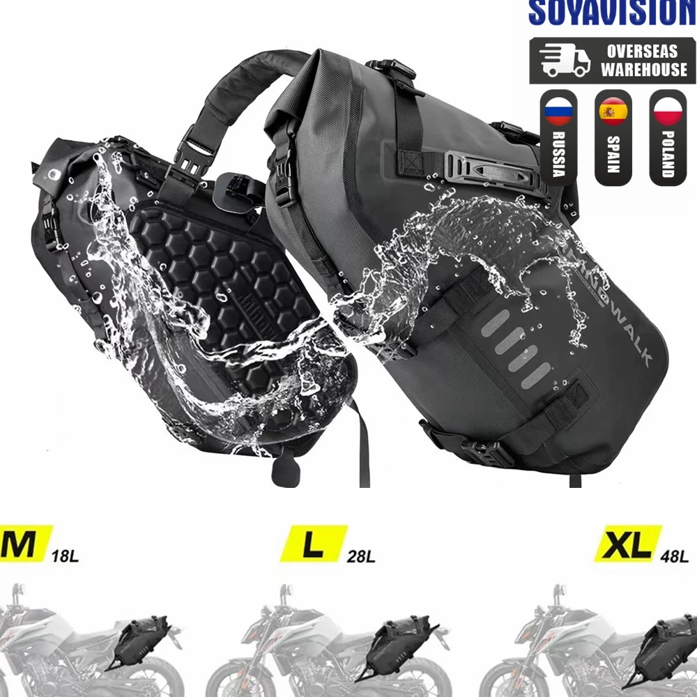 Off-road Sport Bike Touring Standard Motorcycle Saddlebag Parts For BMW Honda Kawasaki Yamaha Benelli Side Waterproof Saddlebags