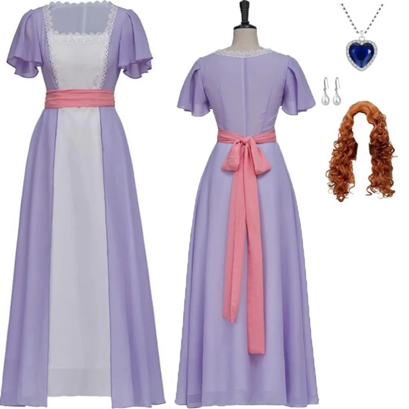 فستان تنكري لفيلم تيتانيك روز فستان نسائي للحفلات المسائية فستان سباحة وردي لعيد الهالوين وعيد الميلاد