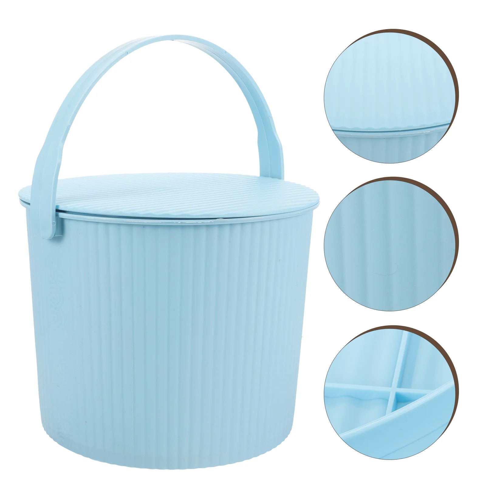 Storage Bins Building Blocks Bucket with Lid Buckets Handles Plastic Tubs Basket Lids Bath Baskets for Organizing Laundry