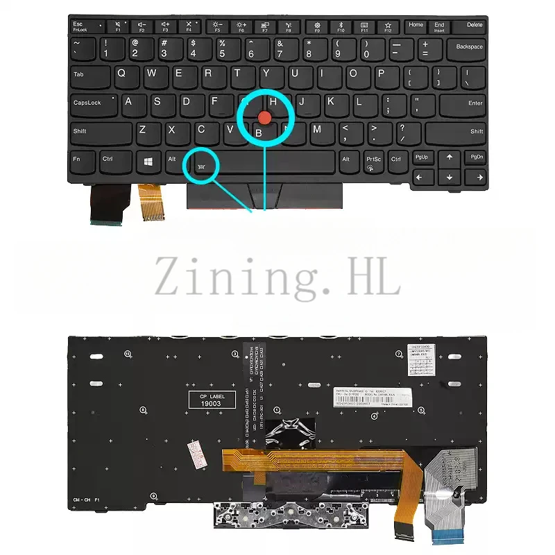For  Lenovo Thinkpad X280 A285 X390 X395 X13 L13 keyboard S2 5TH GEN6
