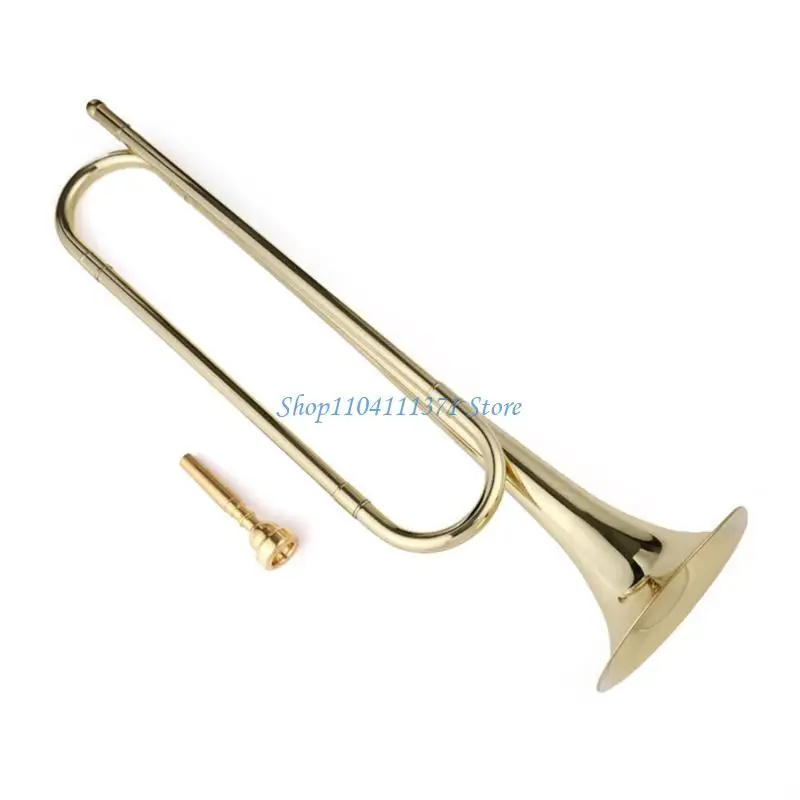 

P9FC Students Trumpet Lightweight Bugle Trumpet Durable Practical Music Instruments