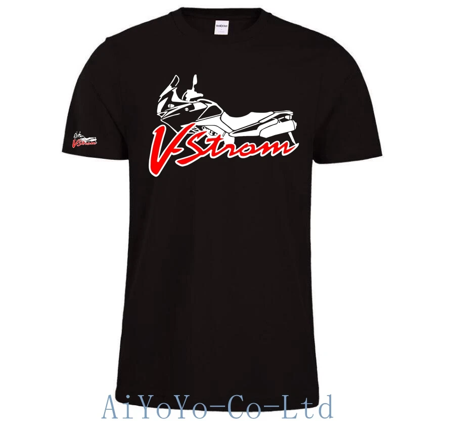 V-Strom DL 650 Motorcycle Motorsport Team Logo_Suzukies_T-Shirt Men Short Sleeve T Shirt Men F1 TShirt