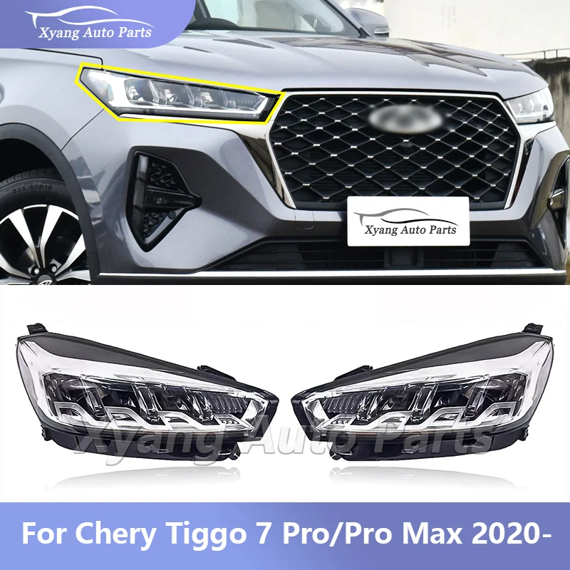 

Front Bumper Lamp Headlamp Headlight Assembly For Chery Tiggo 7 Pro/ Tiggo 7 Pro Max 2020- 605000199AA 605000200AA