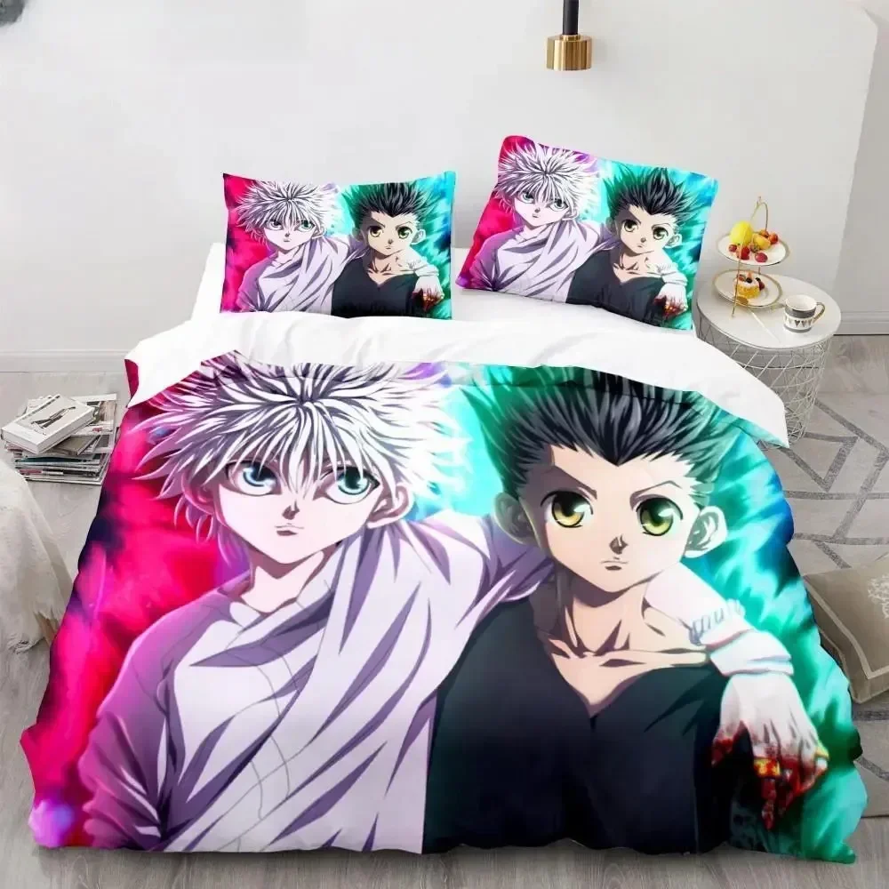 

Japan Anime Hunter X Hunter Biscuit Krueger Printed Bed Set Duvet Cover Bedding Set Linen Sheet Quilt Cover Full Queen King Size