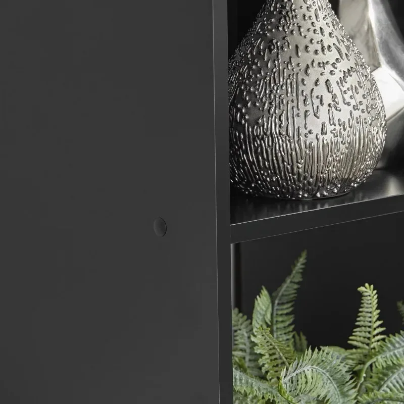 Organizador de armazenamento 6 cubos, preto, 11 polegadas