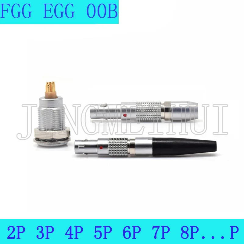 

FGG EGG.00B 2 3 4 5 Pin Push-Pull Self-Locking Aviation Metal Quick Plug and Female Socket Connector Suitable for 2mm 3mm Cable