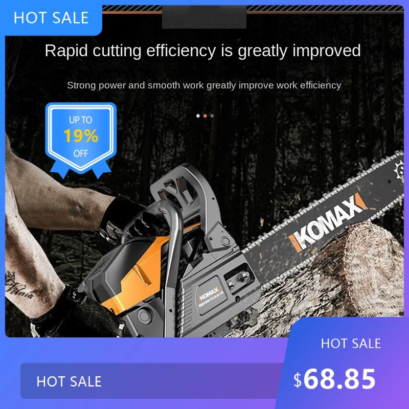 

725Useful High-Power 8800W NEWChainsaw 20-Inch Portable Multi-Function Logging Saw for Woodcutting And Trim