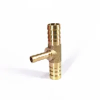 Lengüeta de manguera de 4mm, 5mm, 6mm, 8mm, 10mm, 12mm, 14mm, 16mm, tipo T, reducción de tubería de púas de latón, reductor, adaptador de conector de acoplador