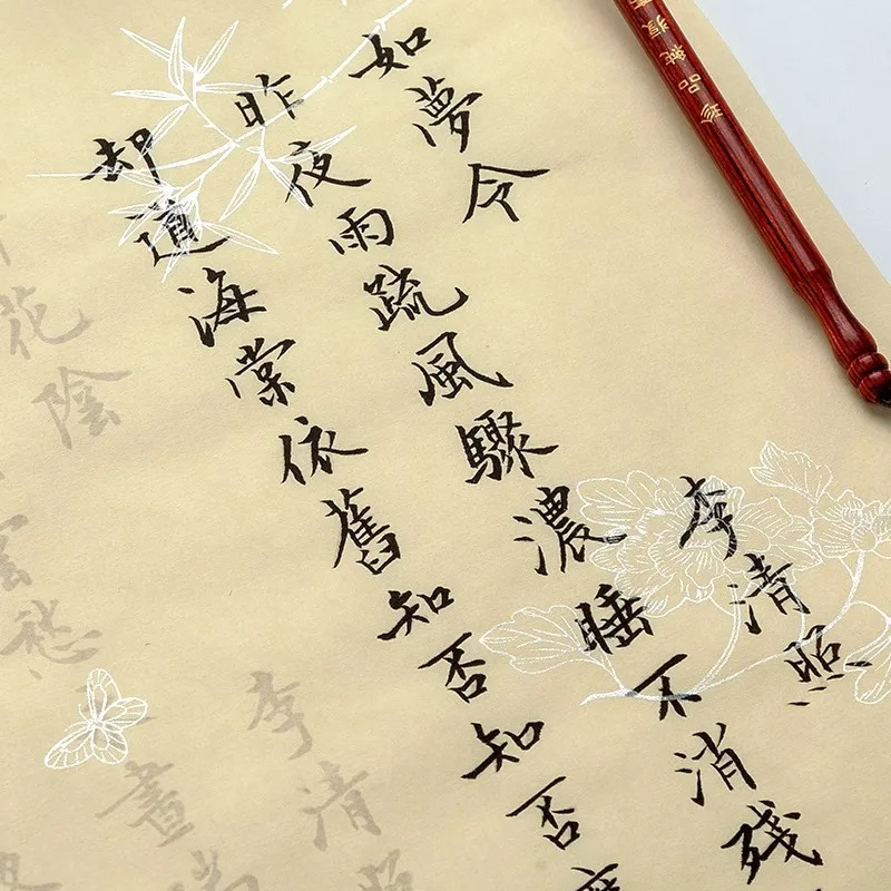 Chinese Calligraphy Copybook Set for Beginners Running Script/Small Regular Script Brush Pen Writing Practice Tracing Book