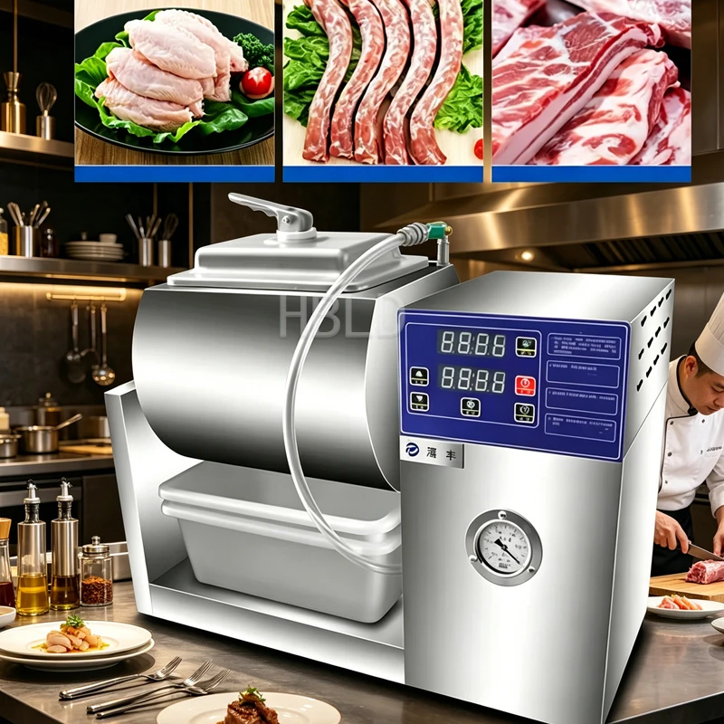 

Multi Functional Vacuum Curing Machine Drum Type for Chicken Mixing And Cure Process Kitchen Appliance