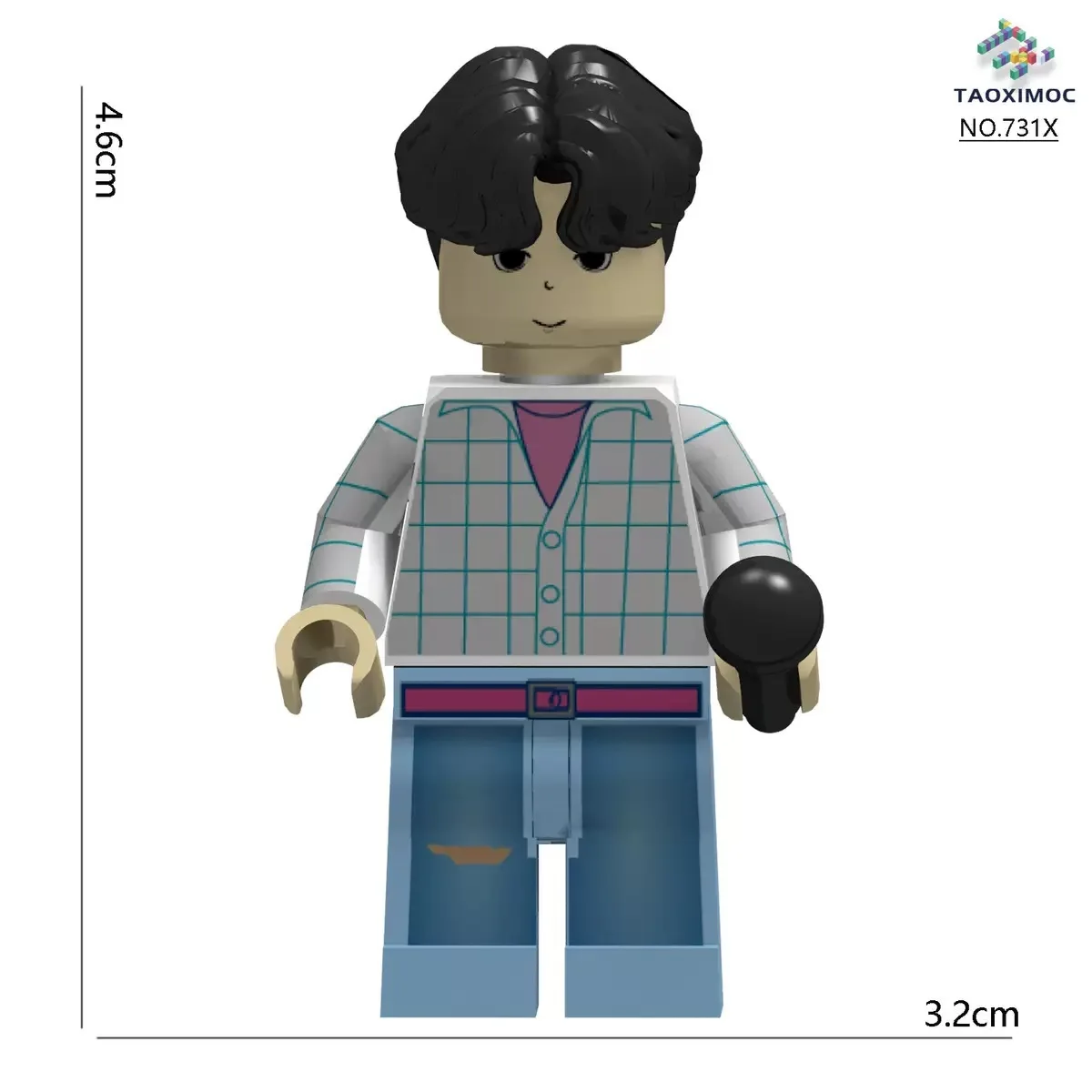 Novo produto: Blocos de construção KPop Demon Hunters, boneca modelo de montagem Rumi, brinquedo de blocos de construção