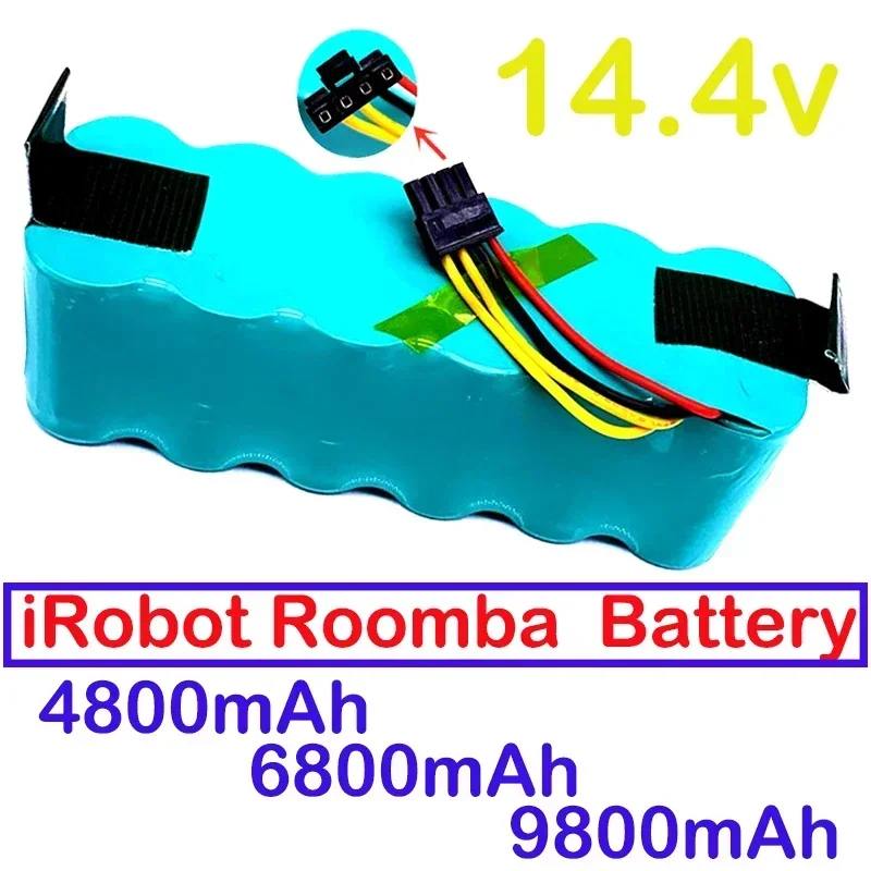 Batterie 14.4V 9800mAh pour aspirateur robot Kitfort KT504 Haier T322 T320 Panda X500 X580 X600 Ecovacs Mirror CR120 Dibea