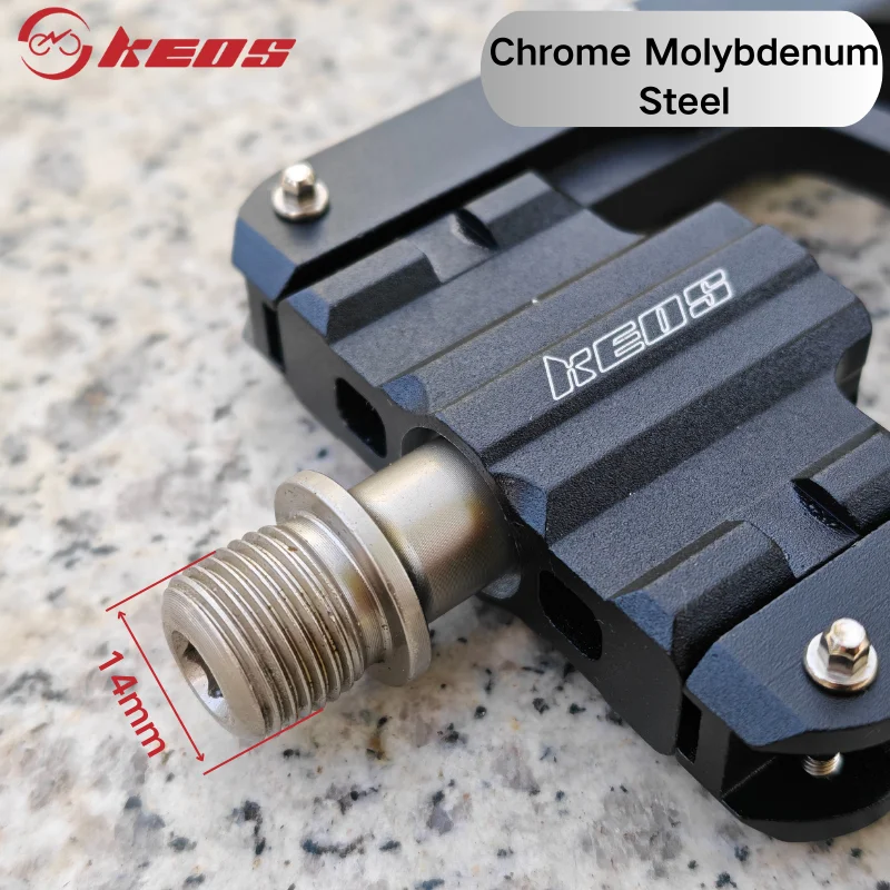 دواسات KEOS قابلة للطي 3 محامل من سبائك الألومنيوم غير قابلة للانزلاق لأجزاء ترقية الدراجة القابلة للطي Brompton P8 / Dahon P8 P10 D5 #4