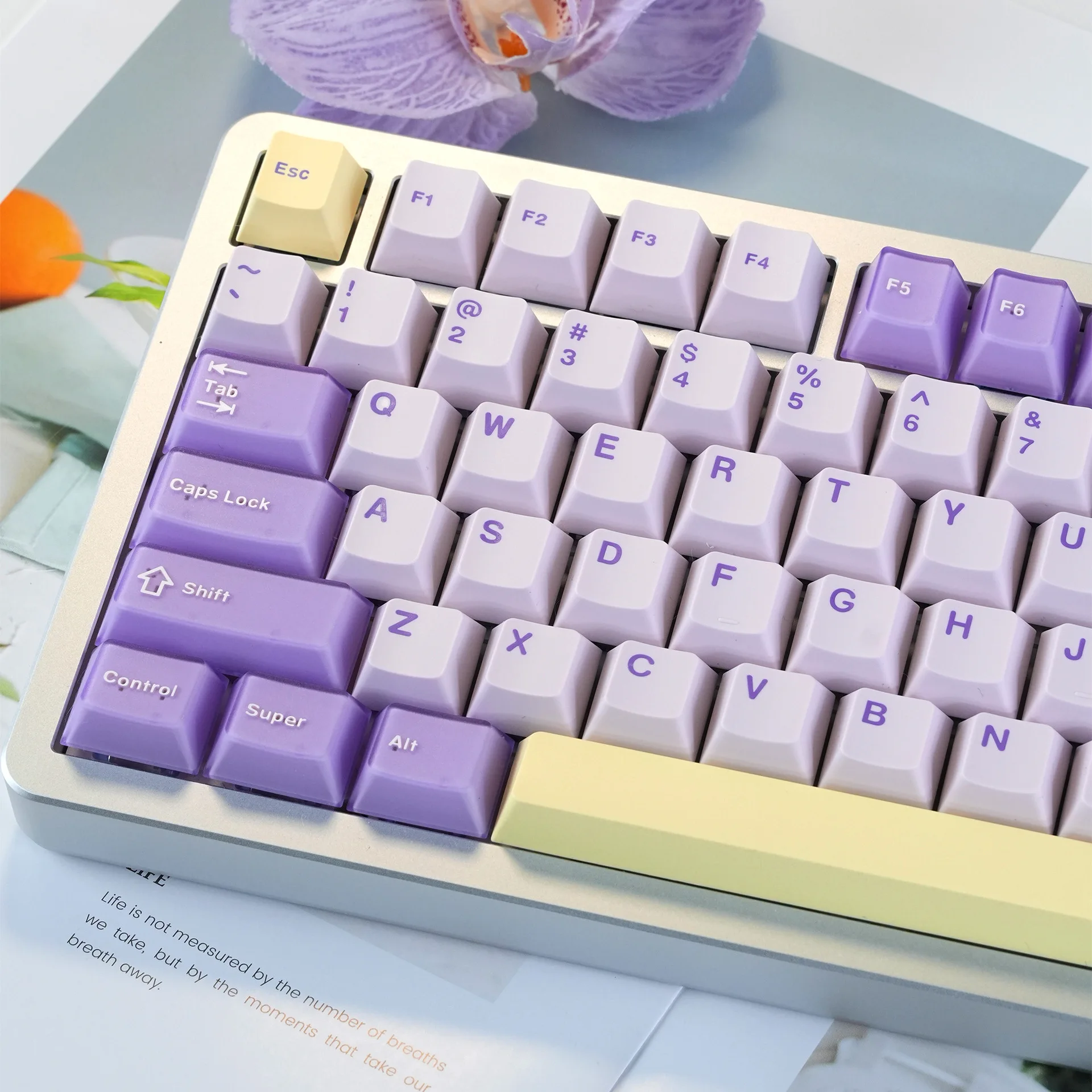

Комплект из 216 оригинальных супербольших PBT-кейкапов с двухцветным литьем под давлением для механической клавиатуры, с гравировкой