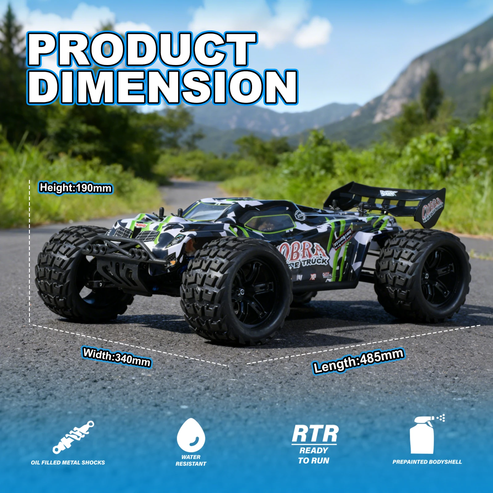 Professional High Speed VRX RACING RH818 Cobra Electric Rc Car Hot Sale Radio Control Toy for Children Adults