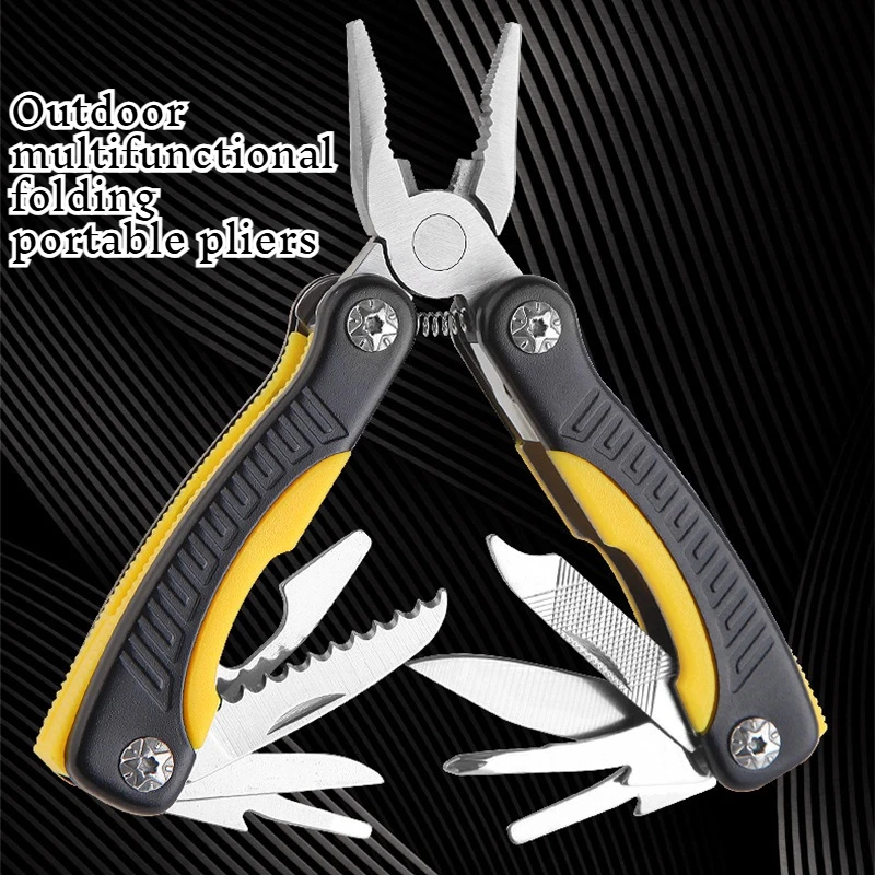 

Stainless Steel Outdoor Multifunctional Folding Pliers Portable Combination Mini Portable Campinhigh Quality EDC Equipment
