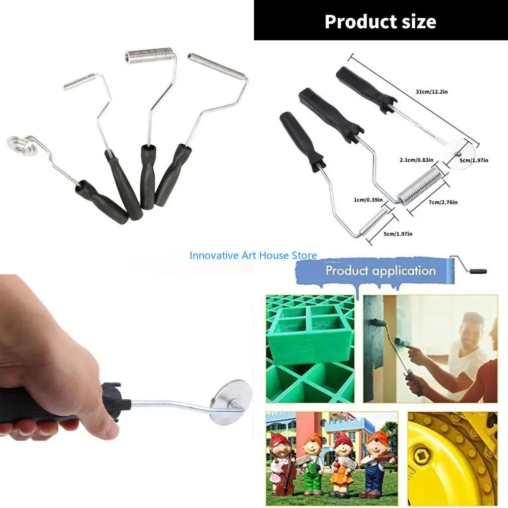 

E1PC Functional Fiberglass Laminating Tool Set with Aluminum Rollers for Professional Grade Bubble Removal and Smoothing