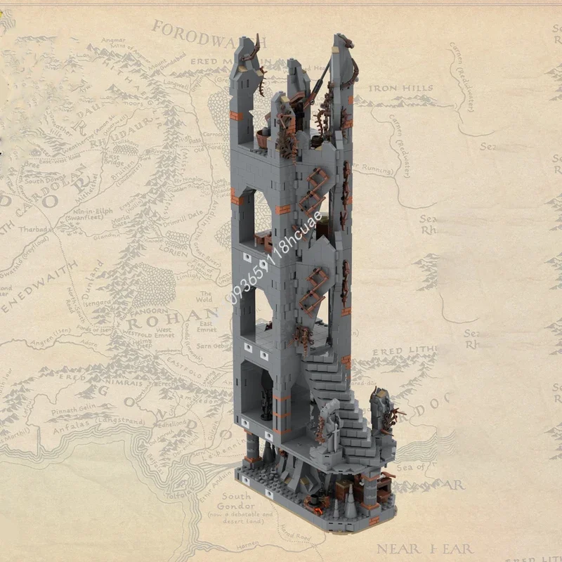 

1851pcs MOC UCS Dol-Guldur part 5/8 the Rings Building Blocks Logical thinking up Christmas toy Gift Space imagination up