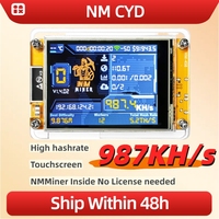 Lucky Miner for computer nerd Bitcoin Solo Lottery Hashrate 987KH/s ESP32 2.8 inch Smart Display Crypto ESP32-2432S028R DROOM