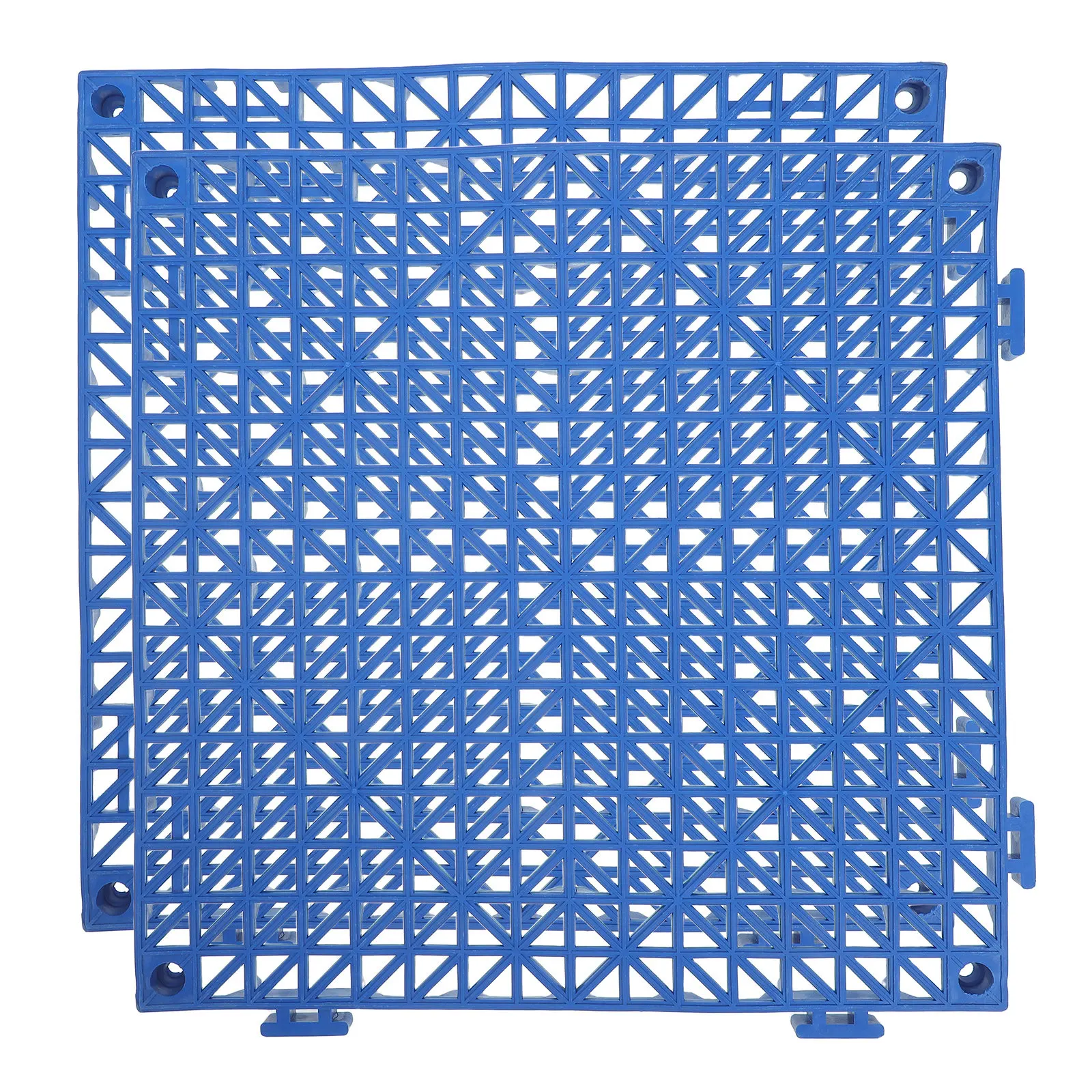 2Pcs Bathroom Anti-Slip Interlocking Drainage Floor Mats Tiles Modular Shower Pool Deck Garage Non-Slip Outdoor 30x30cm