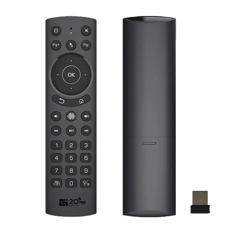 Bezprzewodowa mysz powietrzna z funkcją uczenia się IR 2.4G, podświetlana, G20S/G20S PRO BT, żyroskopowa, inteligentny pilot głosowy do X96 H96 MAX Android TV Box — zdjęcie produktu 7