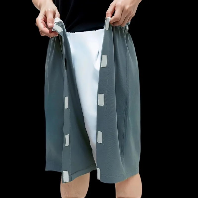 男性の取り外し可能なガジェットスカートと合わせて簡単に開けられるボタンパンツショーツ授乳ショーツマタニティ下着
