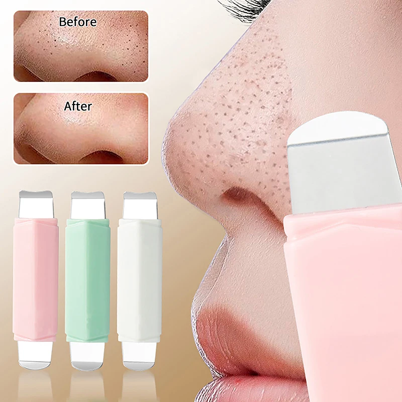 Double Headed Facial Blackhead Removal Tool Face Scraper For Deep Cleansing Face Spatula Nose Whitehead Remover Skin Care Tool
