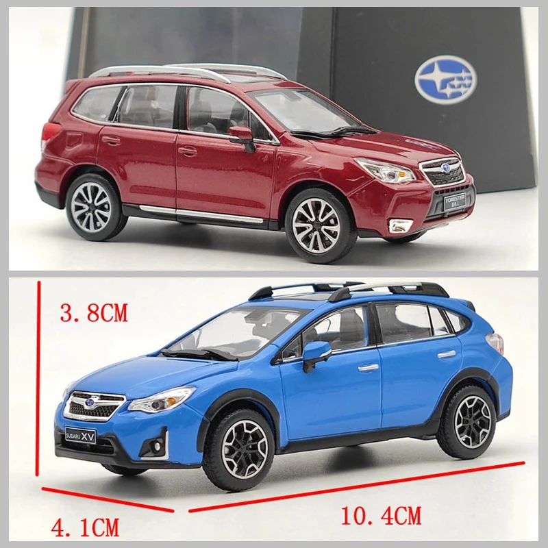 Original 1:43 Subaru Forester XV Off-road Vehicle Alloy Car Model Blue Red Adult Classic Collection Gift Souvenir Toy Spot