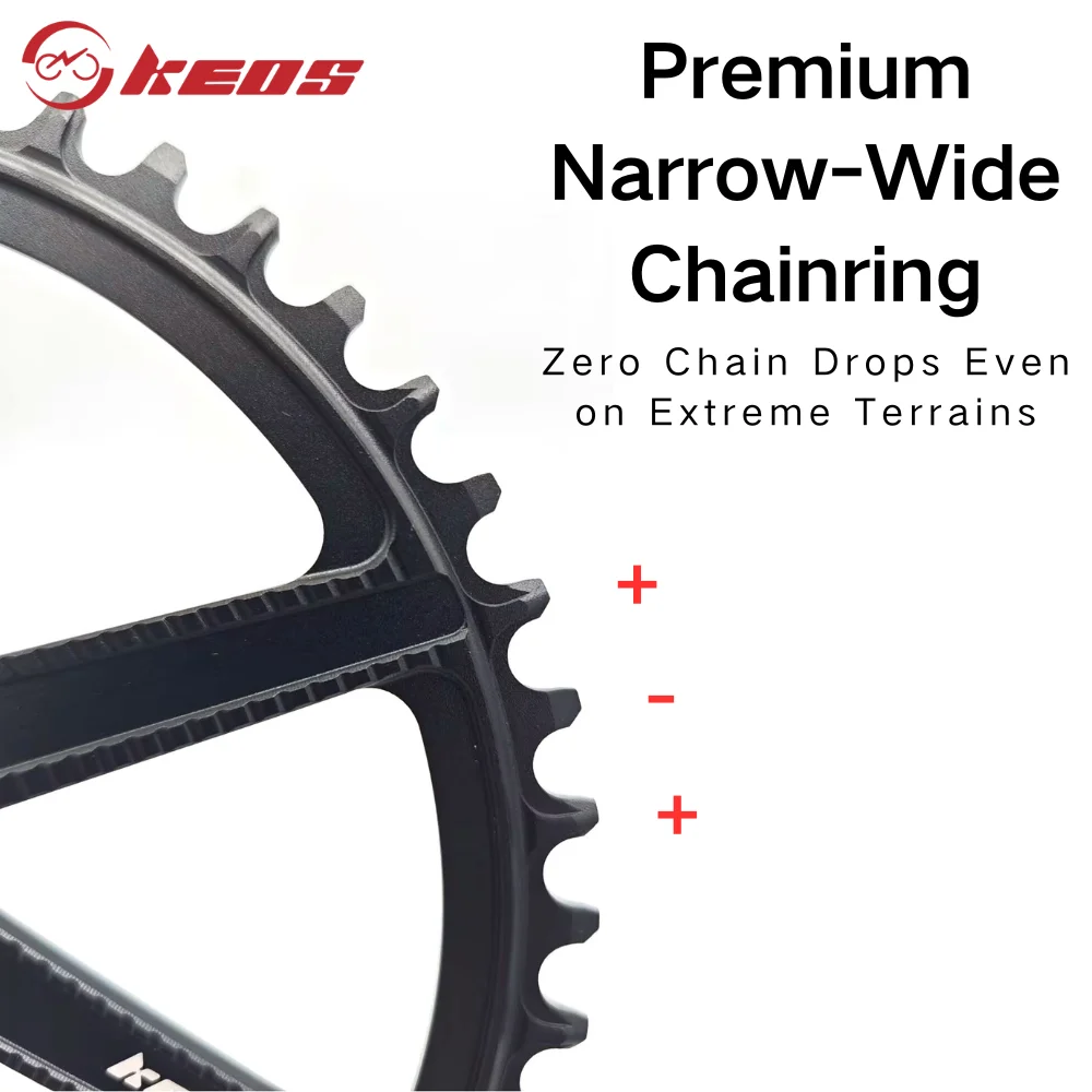 KEOS Direct Mount Narrow-Wide Chainring CNC Chainring AL7075 for CANNONDAL  SL SISL FSA Single Chainring 32-48T