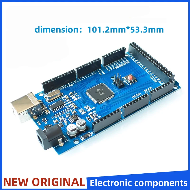 Open Source Development Board MEGA2560 R3 Improved Version (ATmega2560-16AU CH340G) with Data Cable