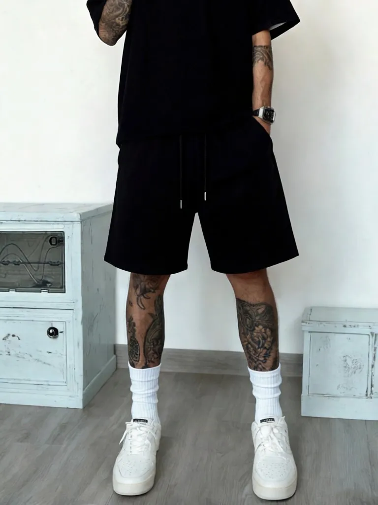 

Модные базовые шорты для мужчин: стильные летние однотонные шорты, универсальные свободные спортивные штаны для фитнеса с карманами, повседневные бриджи, спортивный низ.