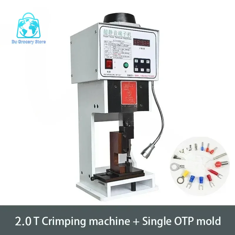 1.5T-3T Terminal crimping machine with OTP Straight/Horizontal Applicator Super Connector Crimper Tool for Cable Wire Flat Cable