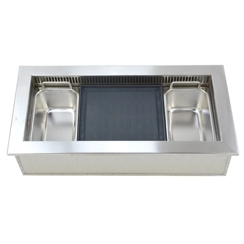 

Commercial Grill Restaurant Korean Table Top Smokeless Electric Bbq Grill Hot Pot and Bbq Grill Table for Restaurant