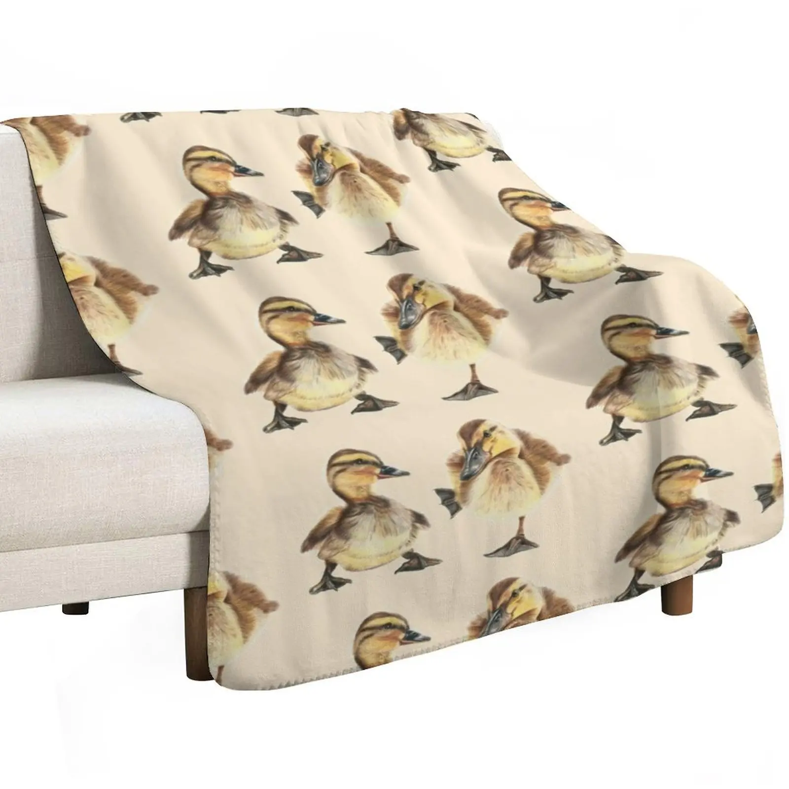 Two cute little Ducklings Throw Blanket warm for winter Multi-Purpose Heavy Decoratives Sofa Tourist Blankets
