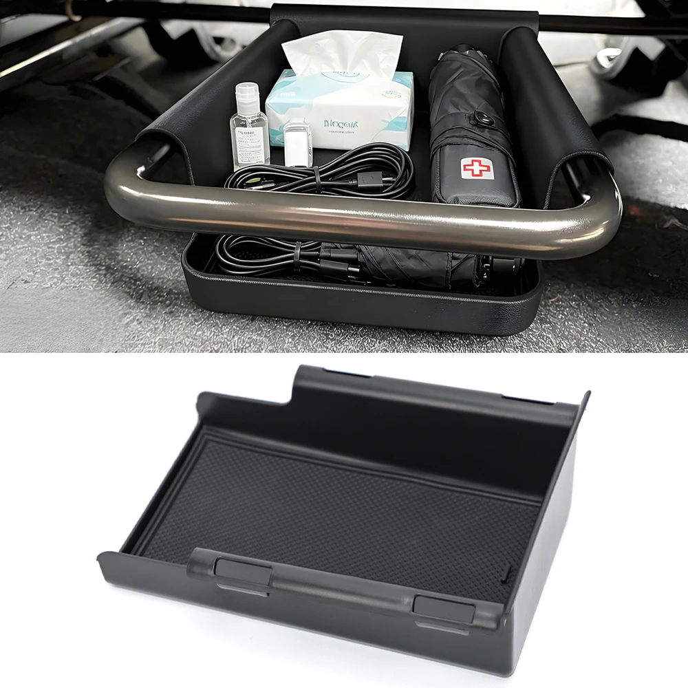 Boîte de rangement cachée sous le siège avant de la voiture, plateau de rangement pour Jeep Wrangler JL Gladiator JT 2018 +, accessoires