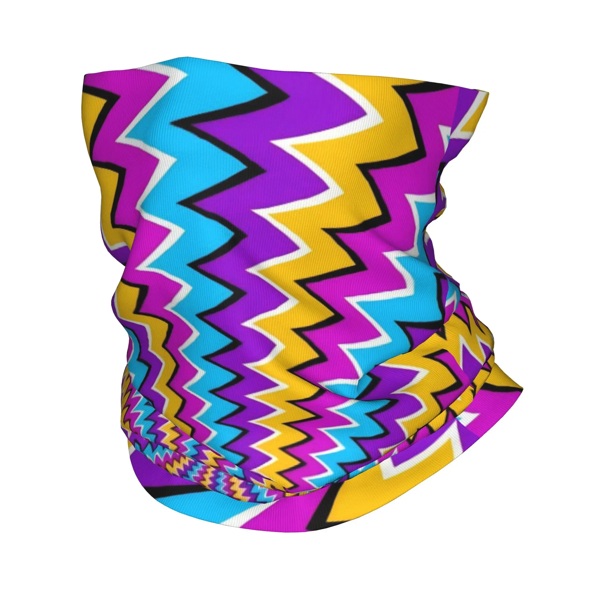 Swirl stripe color block print22 Bandana  Cover Club   Wrap Scarf   Running  AdultWashable Neckerchief