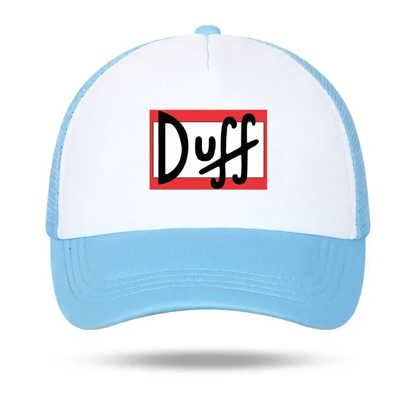 Duff Beer Foam Trucker Hat Men Women Breathable Adjustable Dad Hat Girl Boy Outdoor Snapback Mesh Baseball Cap Adult Summer Hat