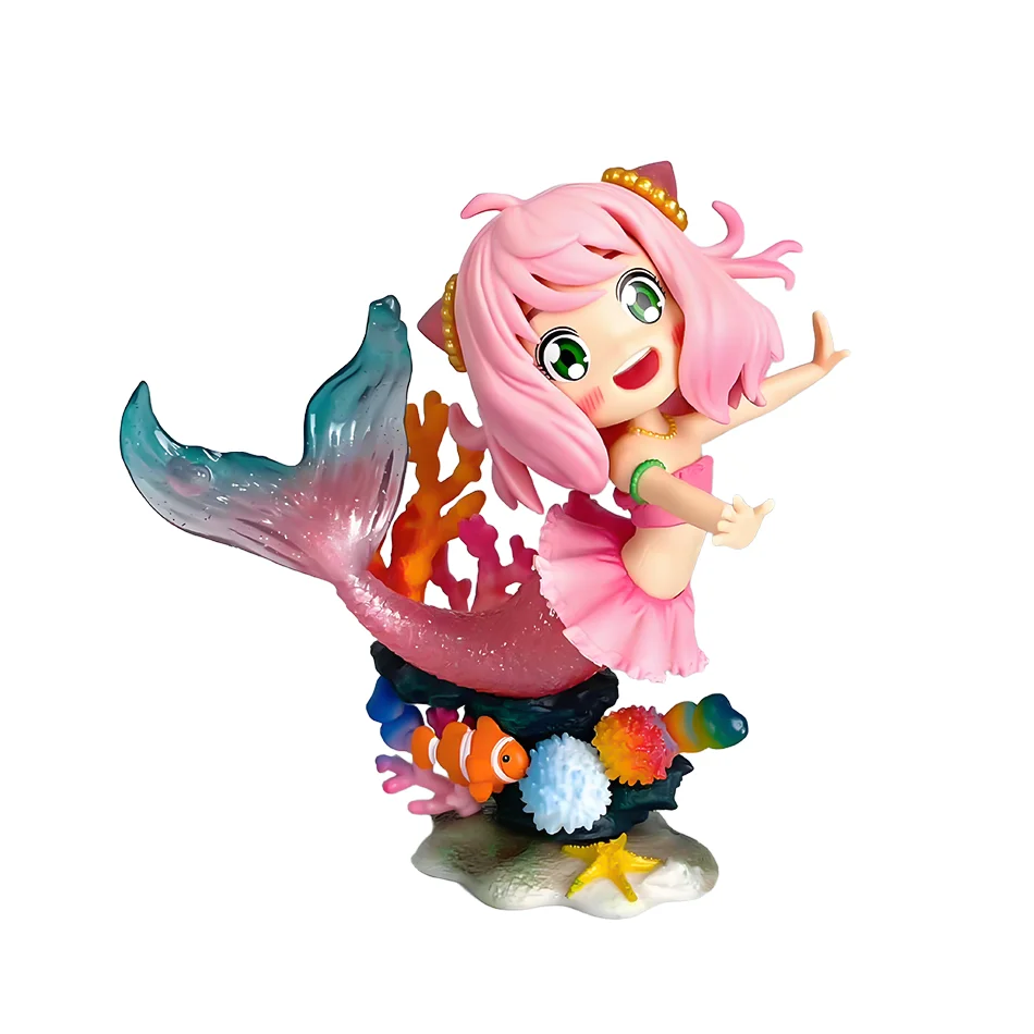 Anime Anya Forger Figure 13cm Cosplay Mermaid Anime Peripheral Pvc Model Statue Collect Decor Ornaments kid Gift Toys