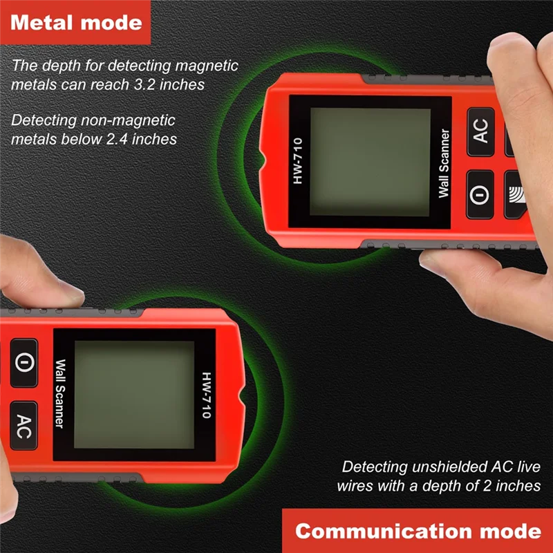 A72Z Stud Finder Wall Scanner, 7 In1 Wall Stud Finder Tool Withalarm Handheld Finders