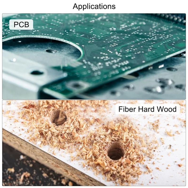 

A72P 10PCS Titanium Coat Carbide End Mill Engraving Milling Cutter CNC Router Bits For PCB Machine, 1/8 Inch Shank