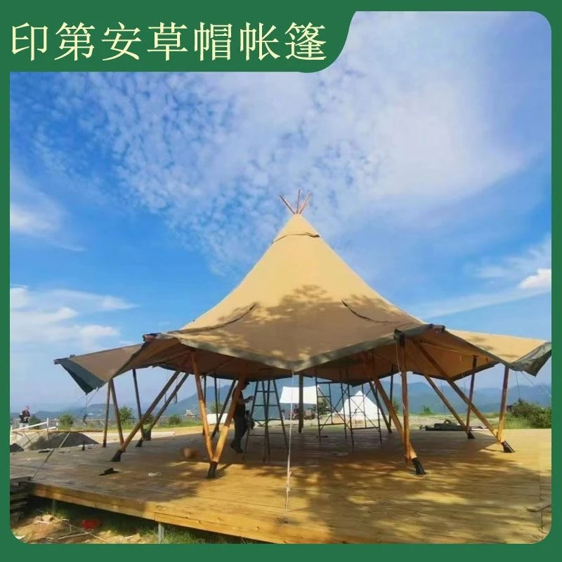 Tent leisure campground Internet celebrity pyramid party wild luxury canopy tent