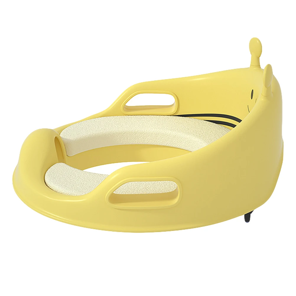 

Toddler Toilet Training Seat Baby Kids Rings PU Cushion Non Slip Buckle Comfortable Fit Easy Install Universal Design