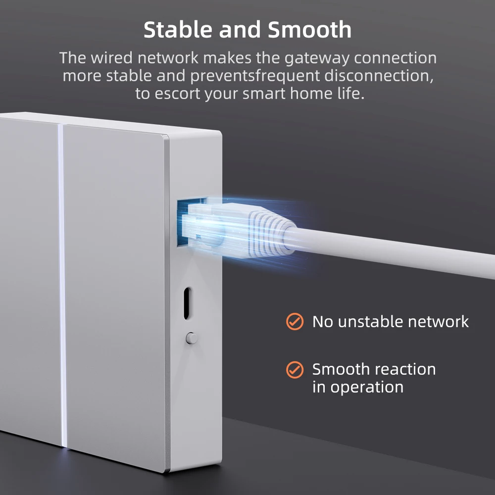 MIUCDA Tuya Zigbee3.0 Gateway Hub Smart Home Bridge dla aplikacji Voice Remote Control Wired Gateway Współpracuje z Alexa Google Home