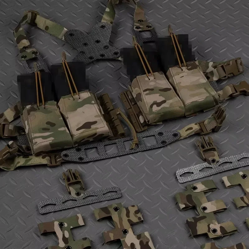Lightweight Modular Chest Rig V2 Tactical Plate Carrier Vest Quick Release Buckle Free Combination Combat Gear for Men