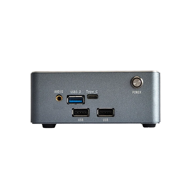 ELSKY Portable Single LAN Fanless Mini PC Type-C Mini-DP HDMI Display 4K Resolution 3*USB3.2 1COM M.2 SSD DDR4 Memory 32GB