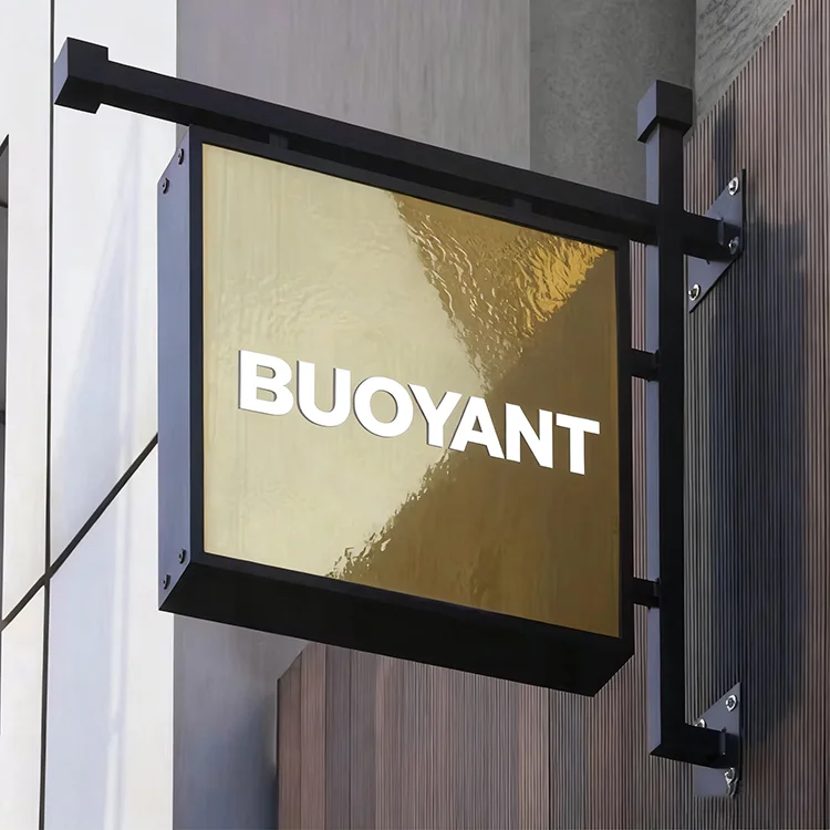 حار بيع الاكريليك LED Lightbox شعار تسجيل صندوق إضاءة الإعلان في الهواء الطلق للمكتب والمقهى #2