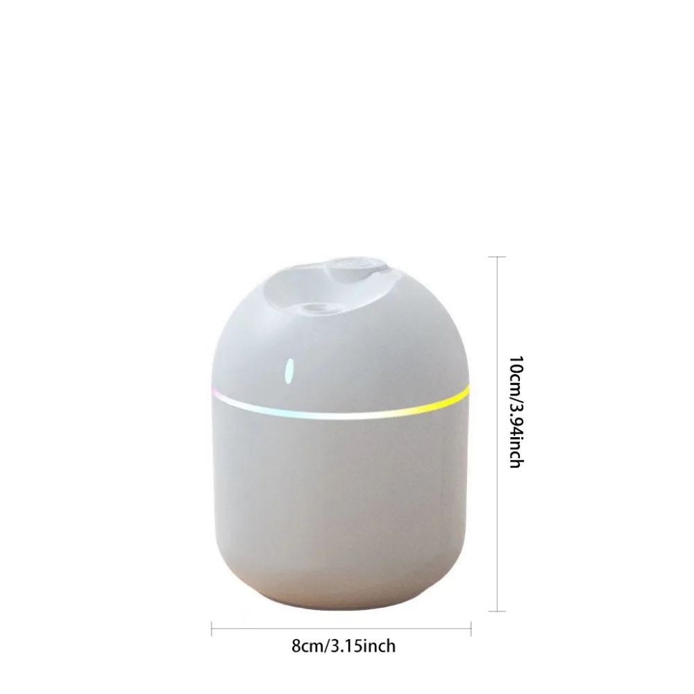 270ML Air Humidifier Cool Mist Aroma Diffuser LED Night Light  power-off protect USB Humidificador For Home Office